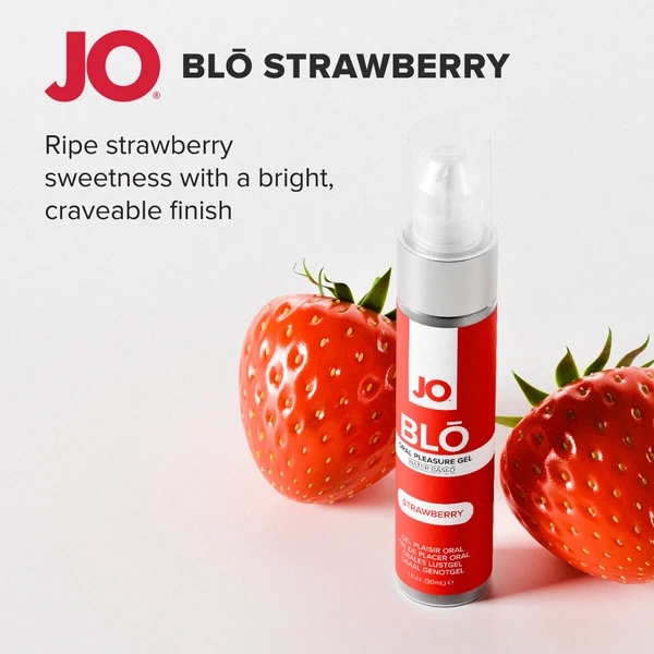 JO - Blo 草莓风味口交凝胶 - 30ml 照片-7