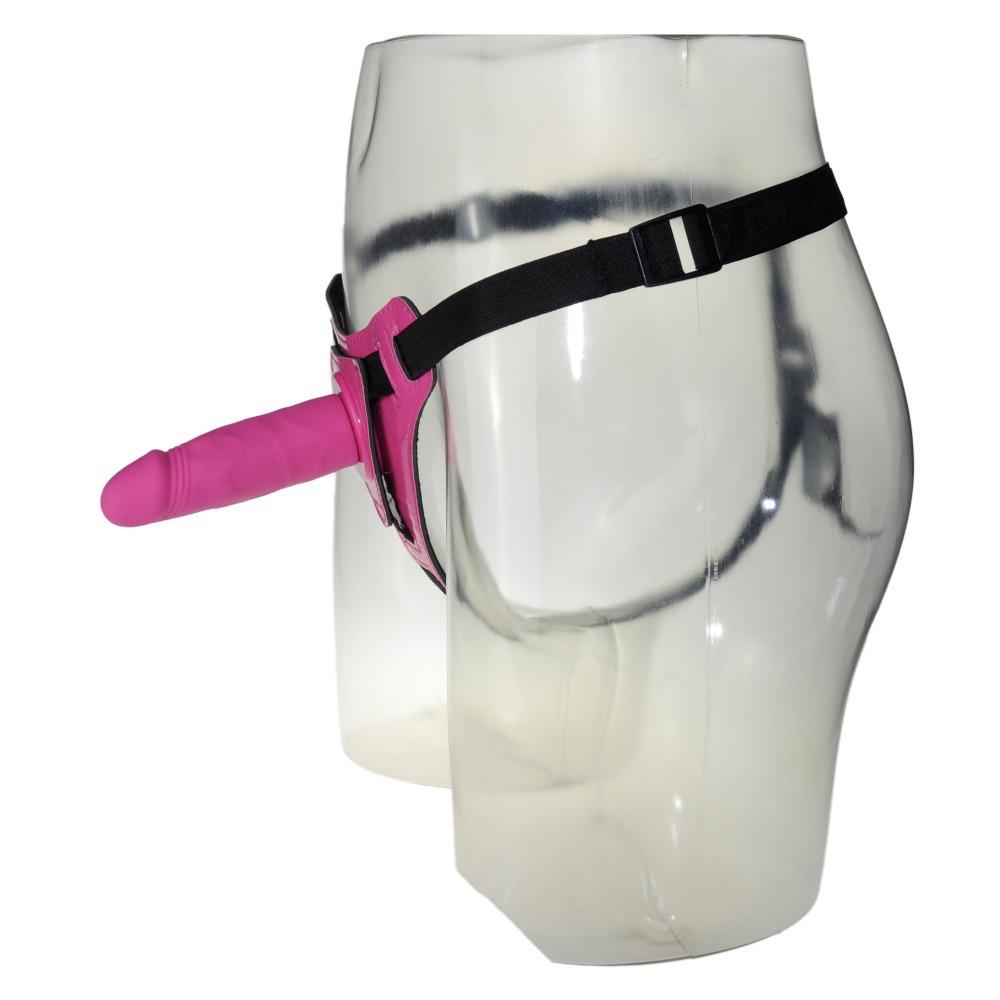 Aphrodisia - Strap On Dildo Flesh 4.5″ - Pink photo-3