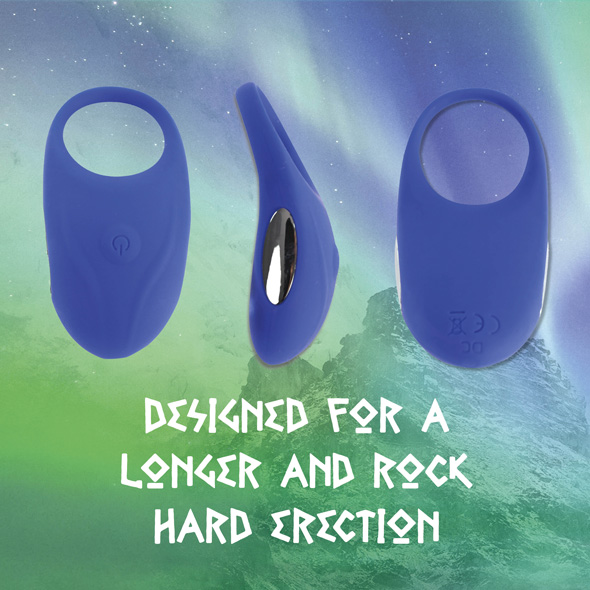 The vibrating cockring Thor of Feelztoys makes your erection... Feelztoys - Thor Vibro Ring - Blue photo-4