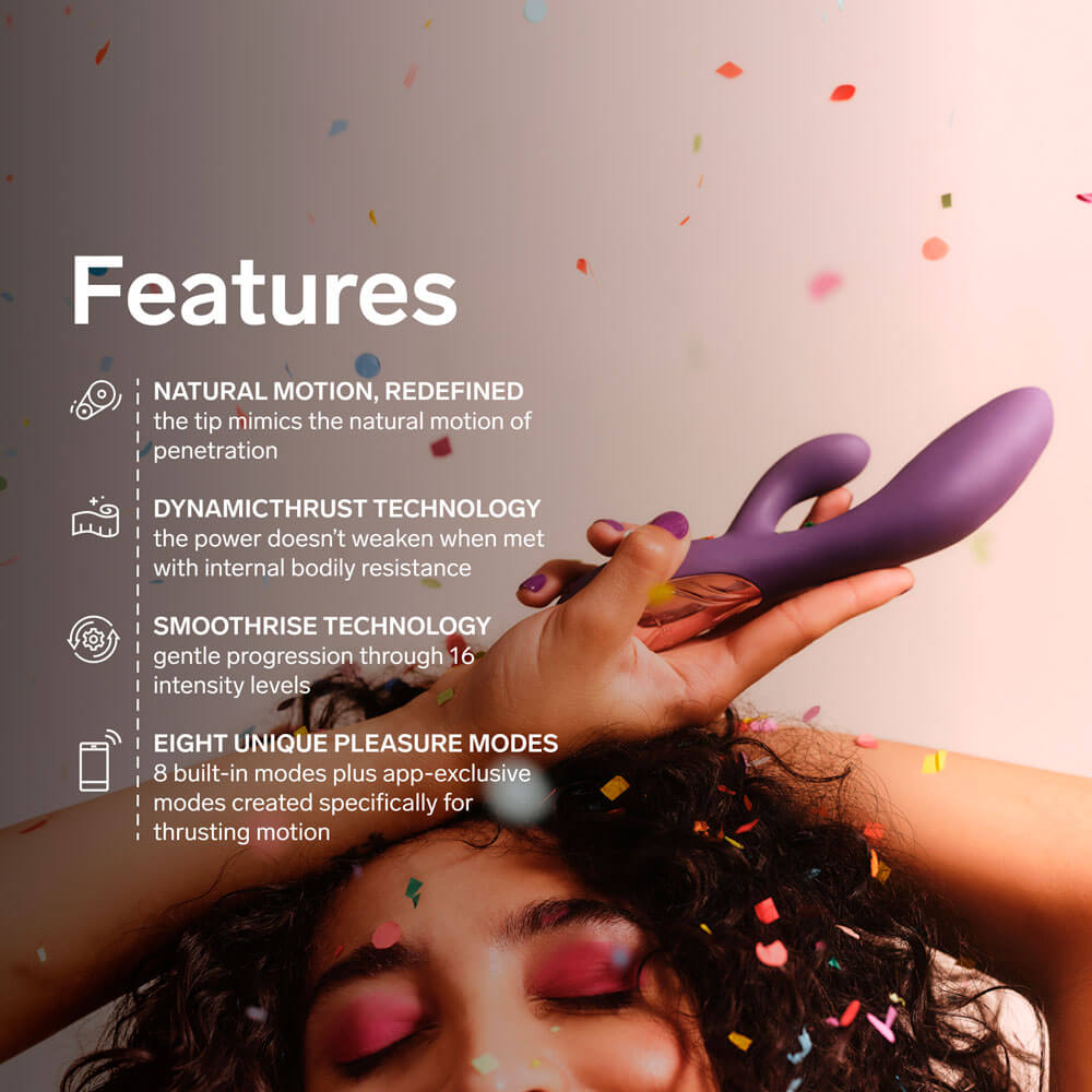 Lelo - Ina 可APP控制 抽插式兔仔震动棒 - 暮光紫 照片-2