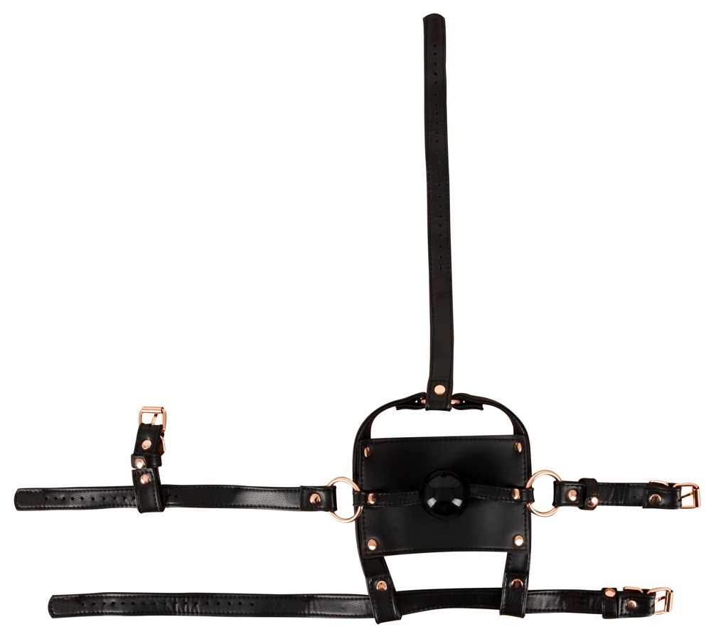 Bad Kitty - Head Harness w Gag - Black 照片-7