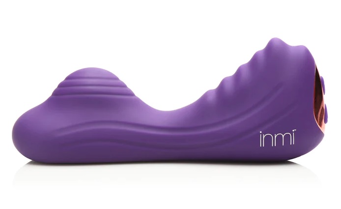 Slip this textured, premium silicone toy between your thighs... Inmi - Ride N' Grind Vibro Grinder - Purple photo-12