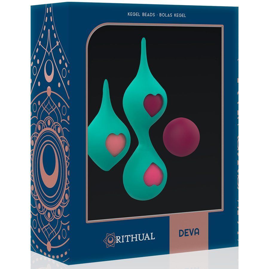 Deva is a training kit with 4 balls of different weights and... Rithual - Deva Pelvic Balls - Green photo-7