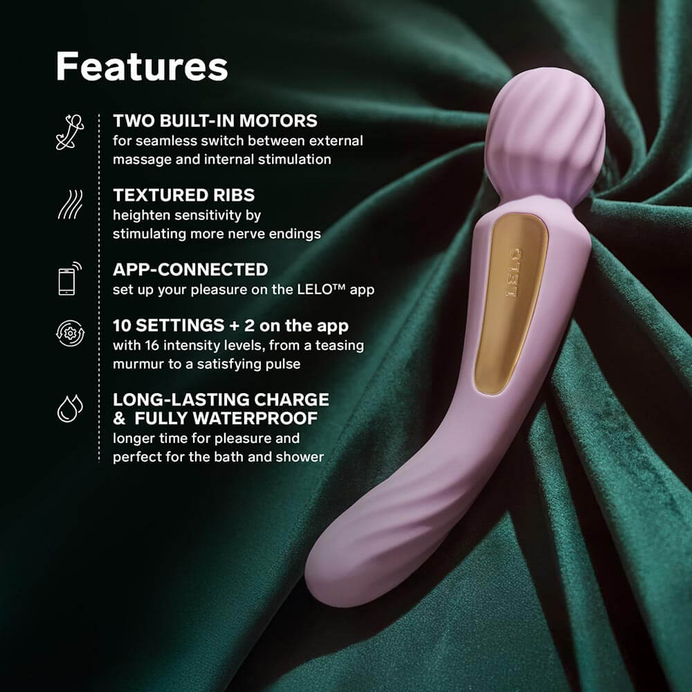 LELO - Switch 双头按摩棒震动器 - 淡紫 照片-2