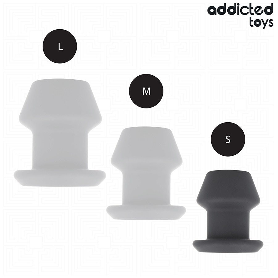 The Addicted Toys Extreme Hollow Anal Plug is the ideal choi... Addicted Toys - Extreme Hollow Anal Plug S - Black photo-4