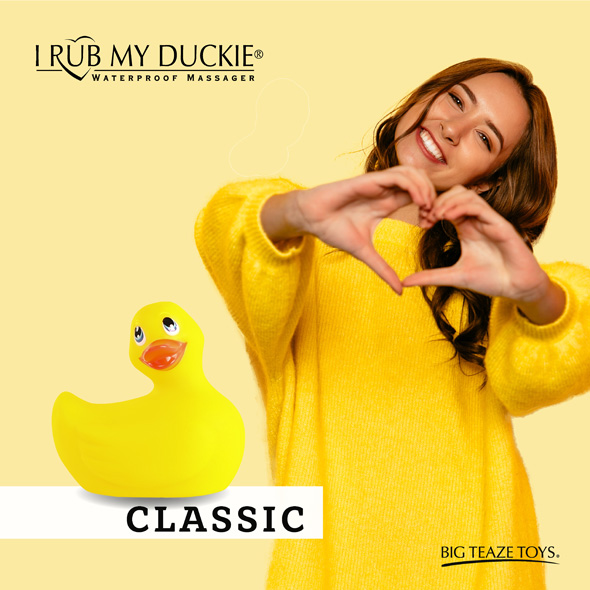 Meet this cheerful and friendly vibrating massage ducky that... Big Teaze Toys - I Rub My Duckie 2.0 Classic Massager - Yellow photo-3