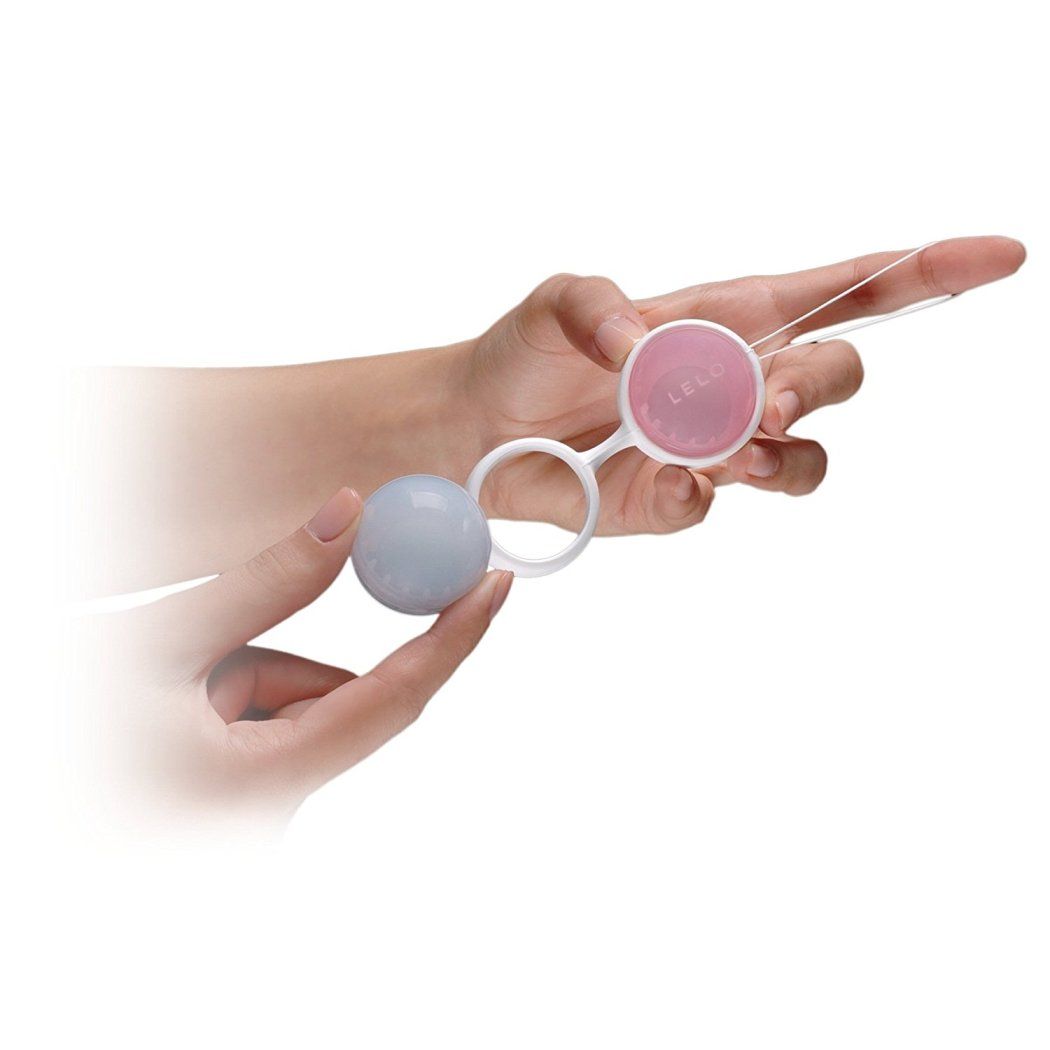 Lelo - Luna Mini Kegel Balls - Petal Pink/Powder Blue