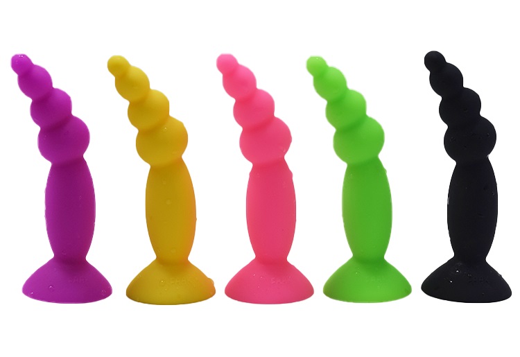 FAAK - Silicone Mini Anal Beads - Yellow photo-7