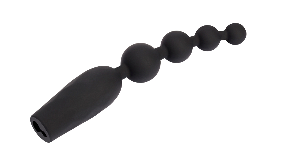 Phthalates Free, Waterproof, 10 Frequency Vibration, Unisex,... Chisa - Vibro Bumpy Beads - Black photo-3