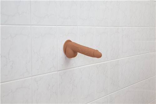 This high-quality dildo is made of 100% pure silicone an... Addiction - Steven 7.5'' Silicone Dong - Caramel photo-6