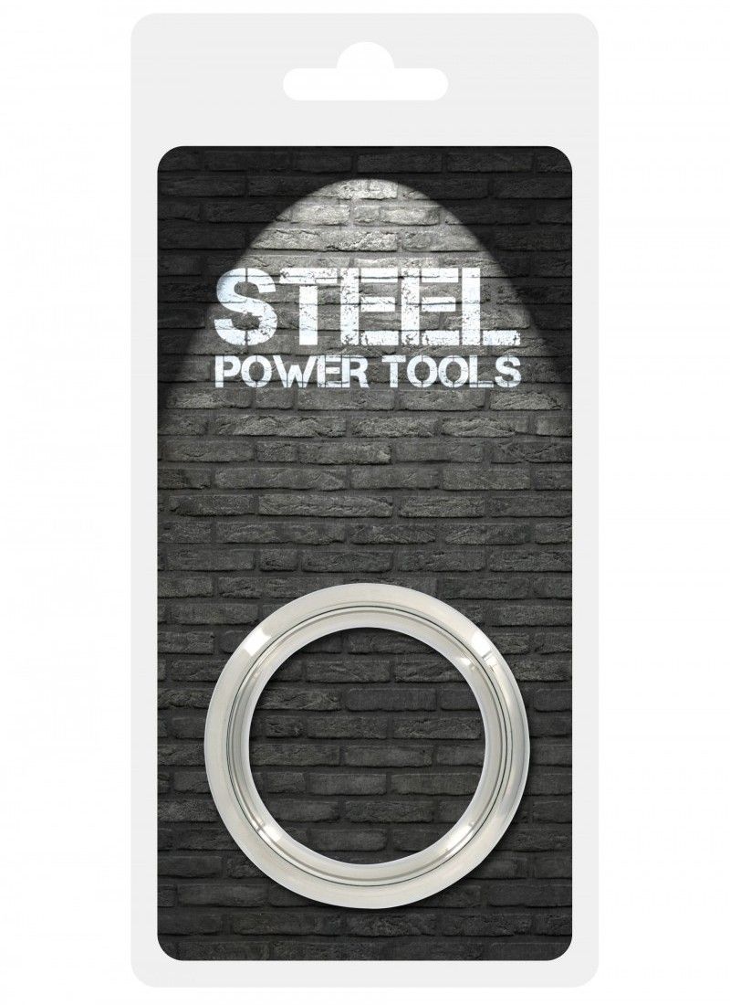 40 mm Ring for the penis, delays ejaculation and maintains t... Steel Power Tools - Cockring Rvs 8 mm - 40 mm photo-3