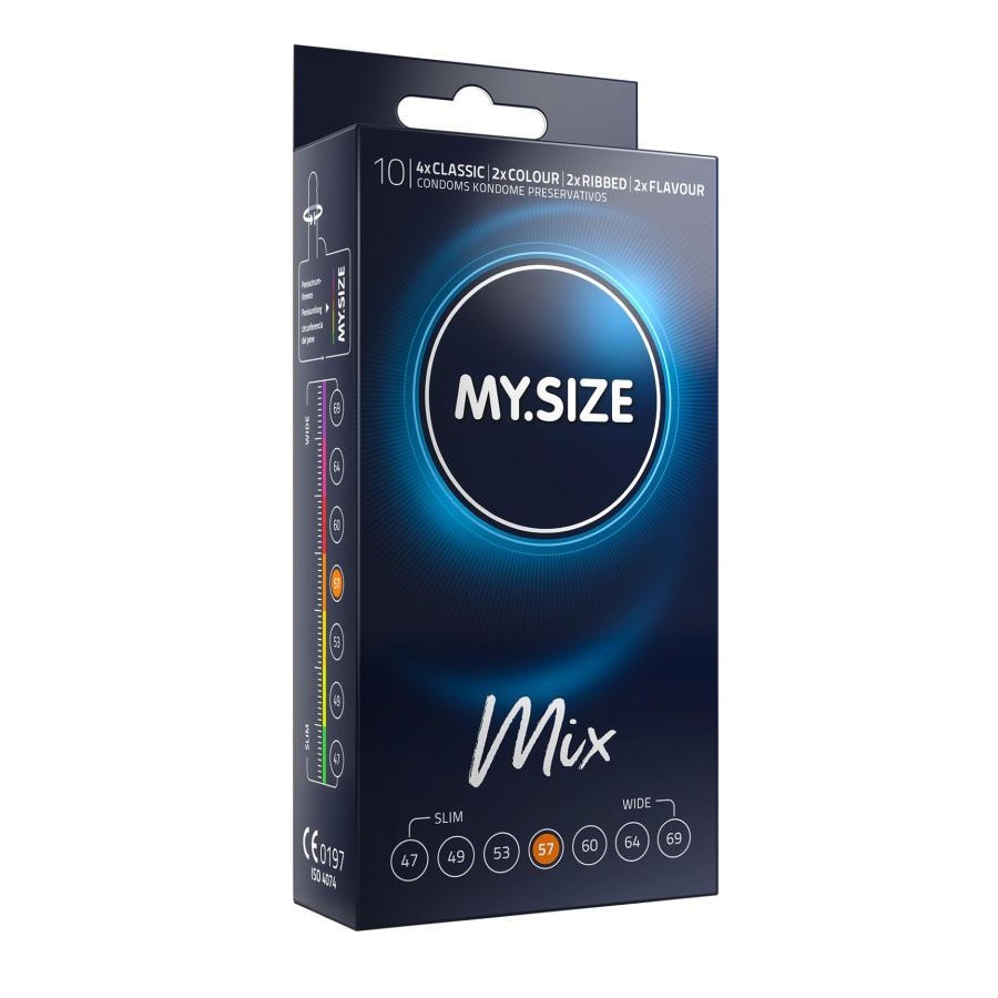 My.Size - Mix Condoms 57mm 10's Pack