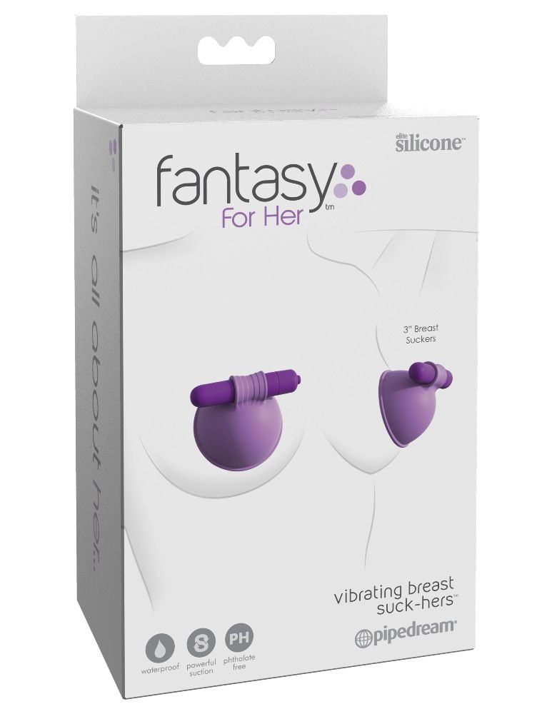 Her breasts were aching for attention. She caressed her nipp... Fetish Fantasy - Vibrating Breast Suck-Hers - Purple photo-8