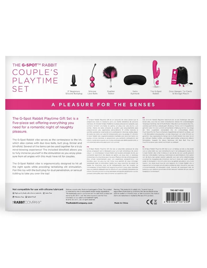 The G-Spot Rabbit Couple's Playtime Set includes everything ... TRC - The G-Spot Rabbit Playtime Gift Set For Couples photo-8