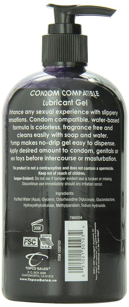 16 fl-Ounce (473 ml) bottle Condom compatible person... CPAV - Liquid Sex Condom Compatible Lubricant Gel - 473ml photo-2