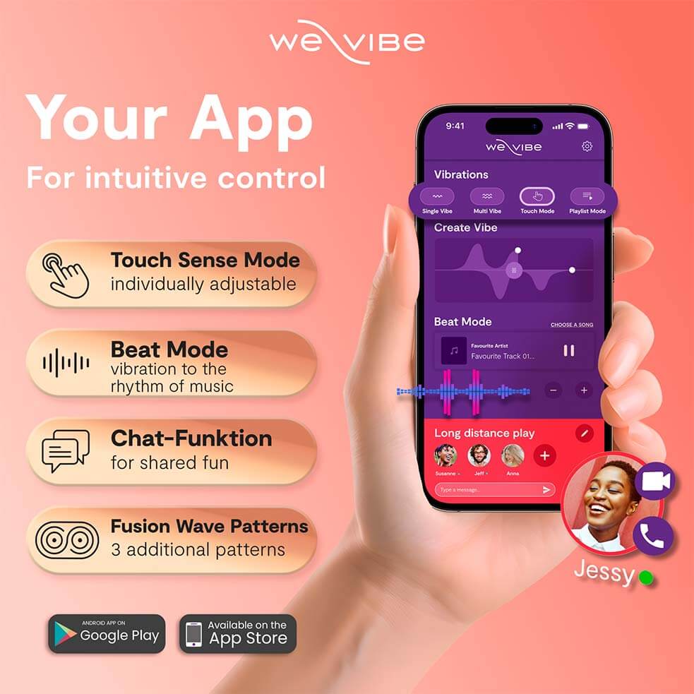 Designed as a couples vibrator, the We-Vibe Chorus Pro i... We-Vibe - Chorus Pro Clitoral & G-Spot Couples Vibrator - Electric Pink photo-2