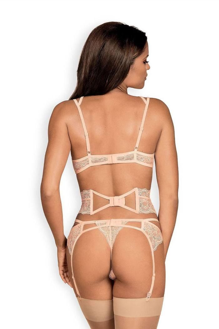 Obsessive - Frivolla 4-pcs Set - Pink - S/M photo-2