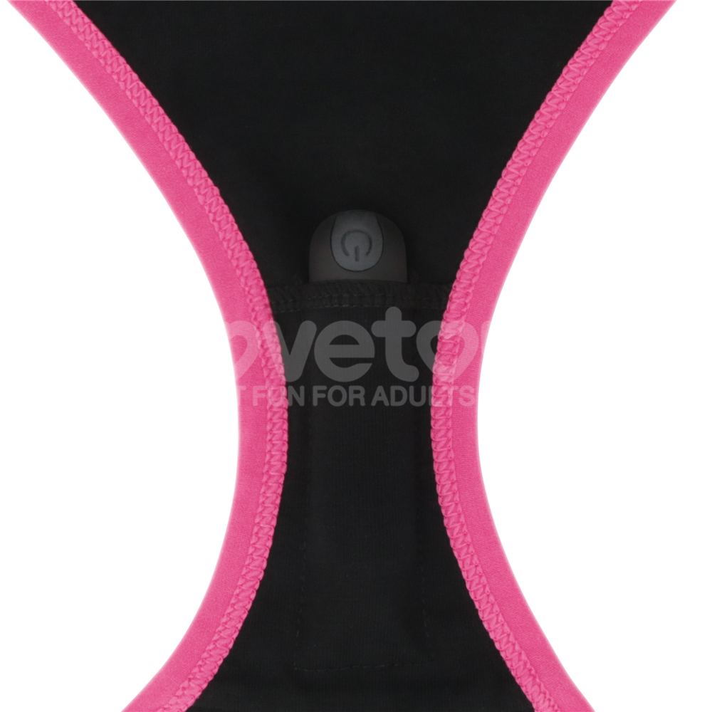 This alluring sexy undies is designed to boost your pleasure... Lovetoy - Slut Vibrating Panties M - Black photo-5