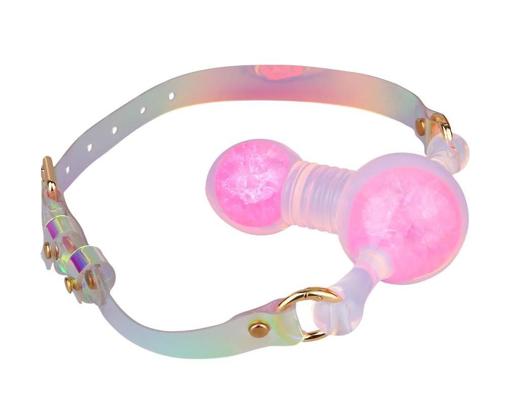 FAAK - Crystal Bite Ball Gag S - Pink 照片-5