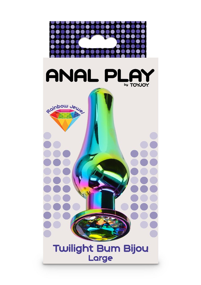 Indulge in sensational anal pleasure with the Twilight Bum B... ToyJoy - Twilight Bum Bijou Plug L - Rainbow photo-5