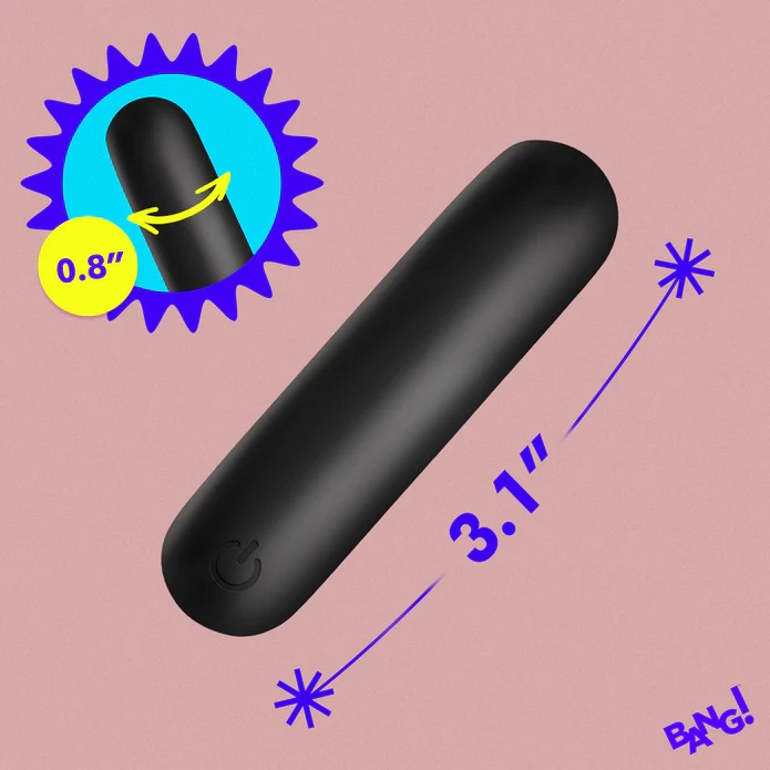 Say hello to the Flexible Silicone Bullet, the vibrator that... Bang! - Flexible Bullet - Black photo-4