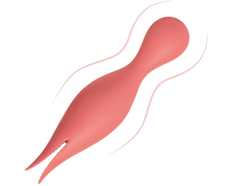 The Strongest Vibration with The Smallest Shape
Double-... SVAKOM - Siren Intense G-spot & Clitoris Vibrator - Coral photo-6