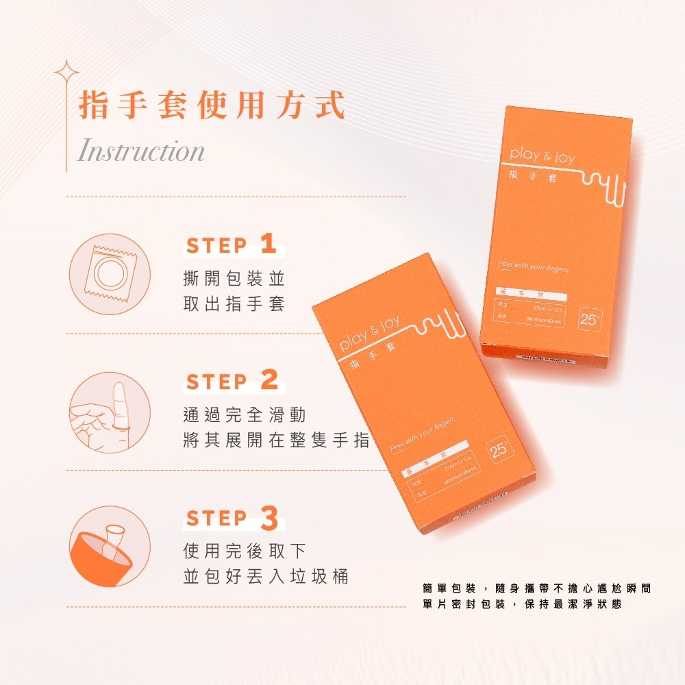 Play & Joy - Finger Condom Standard 25's Pack photo-8