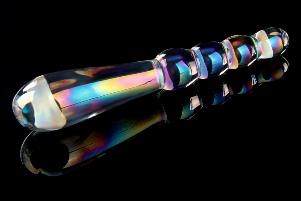 Lovetoy - Rising Ripples Glass Dildo - Clear photo-6