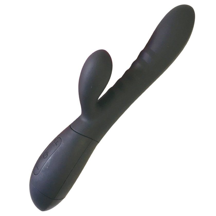 The unevenness of the main body stimulates the G spot with t... A-One - Boon! Vibrator - Jet Black photo-2