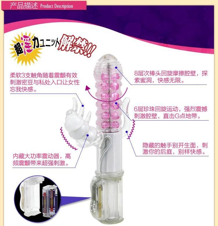 Material: TPR medical green soft
Function: 7 frequency rotat... NPG - Fantastic 6 Vibe Rabbit photo-3