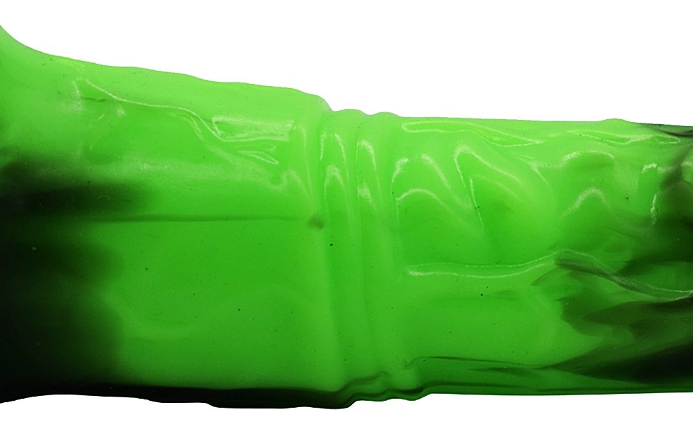 Silicone horse anal dildo, artificial realistic anal plug, s... FAAK - Horse Long Dildo - Green/Black photo-13