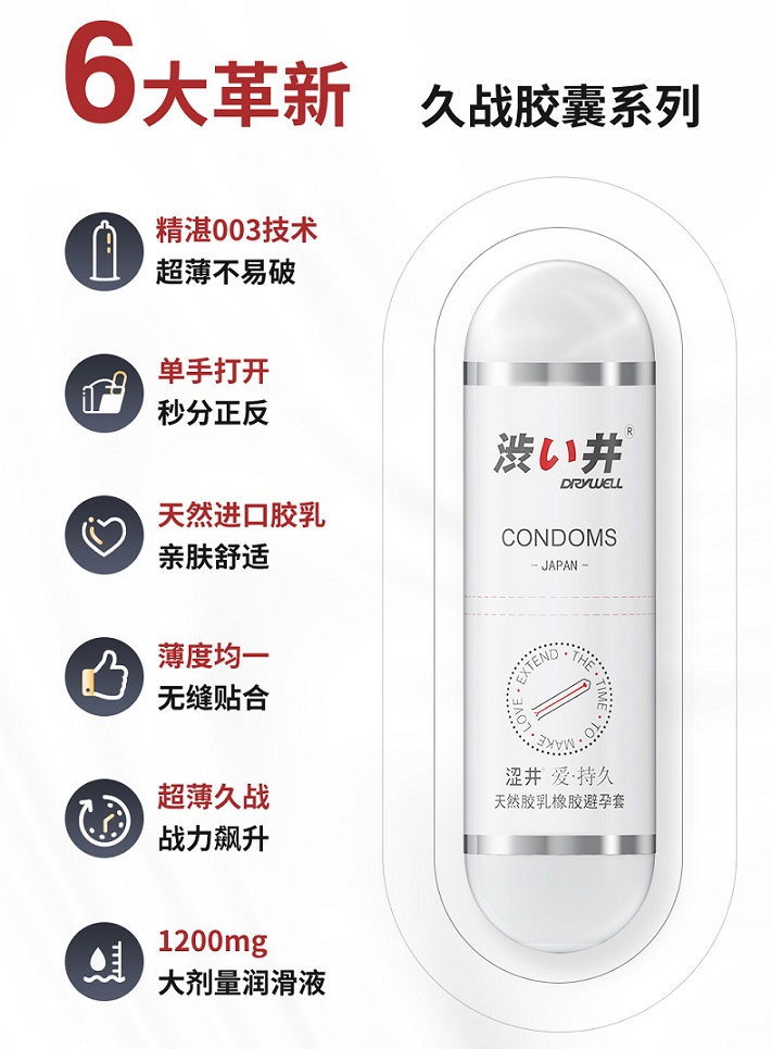 Drywell - 乳膠膠囊避孕套 7 片裝 照片-8