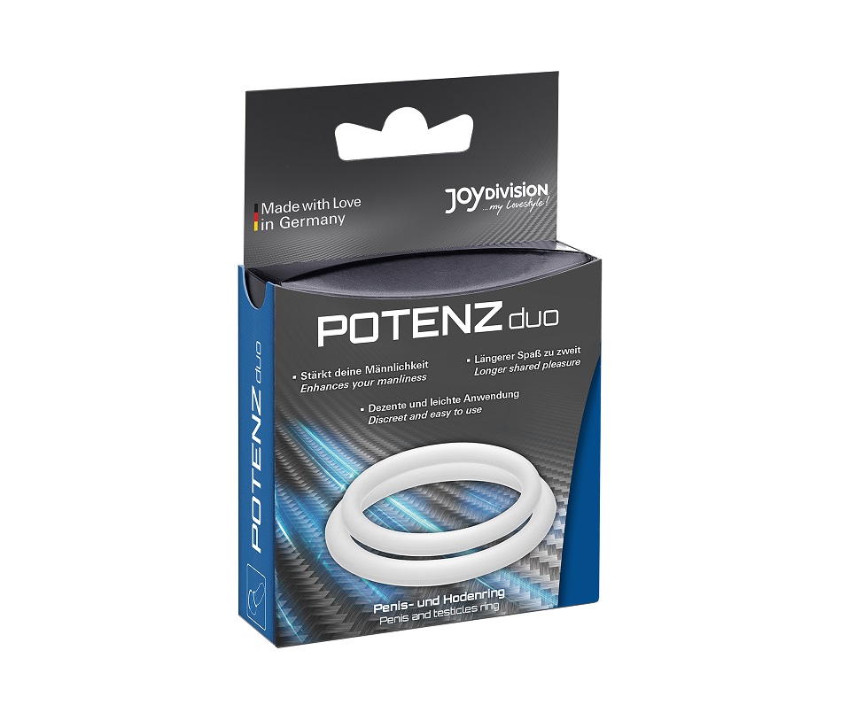 Enjoy the perfect combination of POTENZduo ring around your ... Joy Division - POTENZduo Ring Set M - Clear photo-4