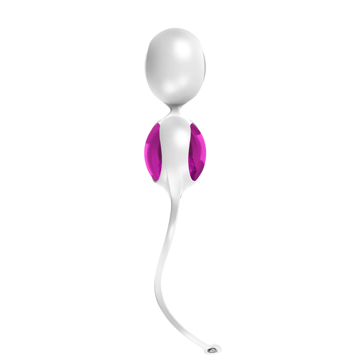 ovo L1 I comes with a sillicone double Kegel ball holder and... Ovo - L1 Love Balls - Violet photo-2