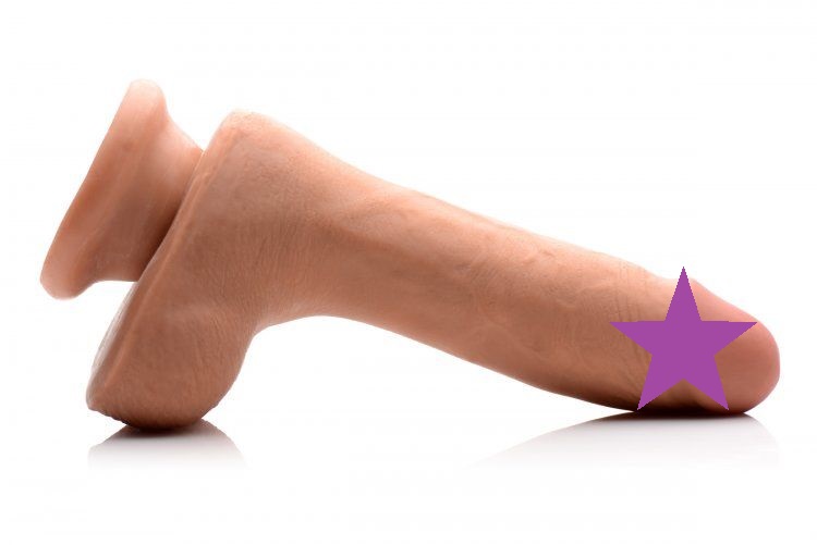 Average length and girth with a defined shape! This beautifu... USA Cocks - 7" Ameriskin Dual Density Dildo - Flesh photo-2