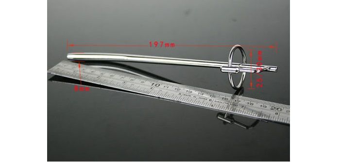Male Urethral Stretching Bondage, the male may be directly o... XFBDSM - Stainless Steel Urethral Sound Tube photo-5