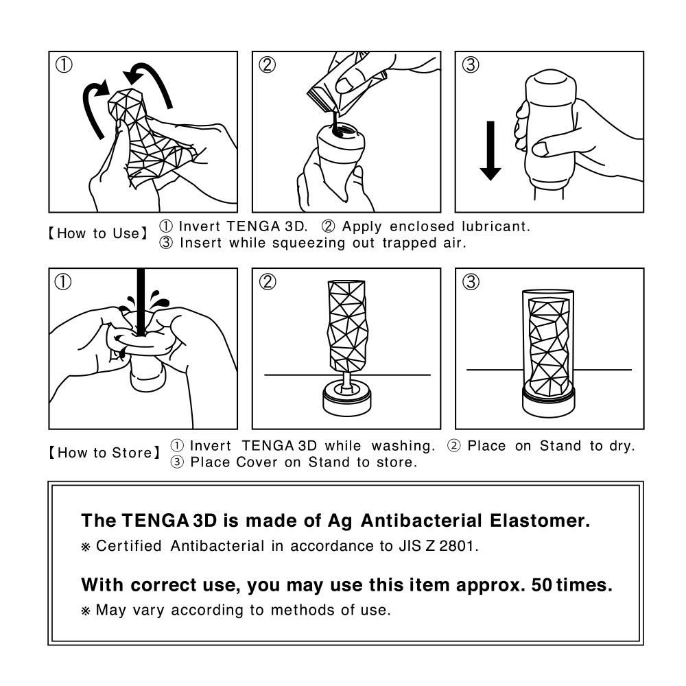 Gently stacked triangular protrusions form its structure. Wi... Tenga - 3D Pile Techno Masturbator photo-8