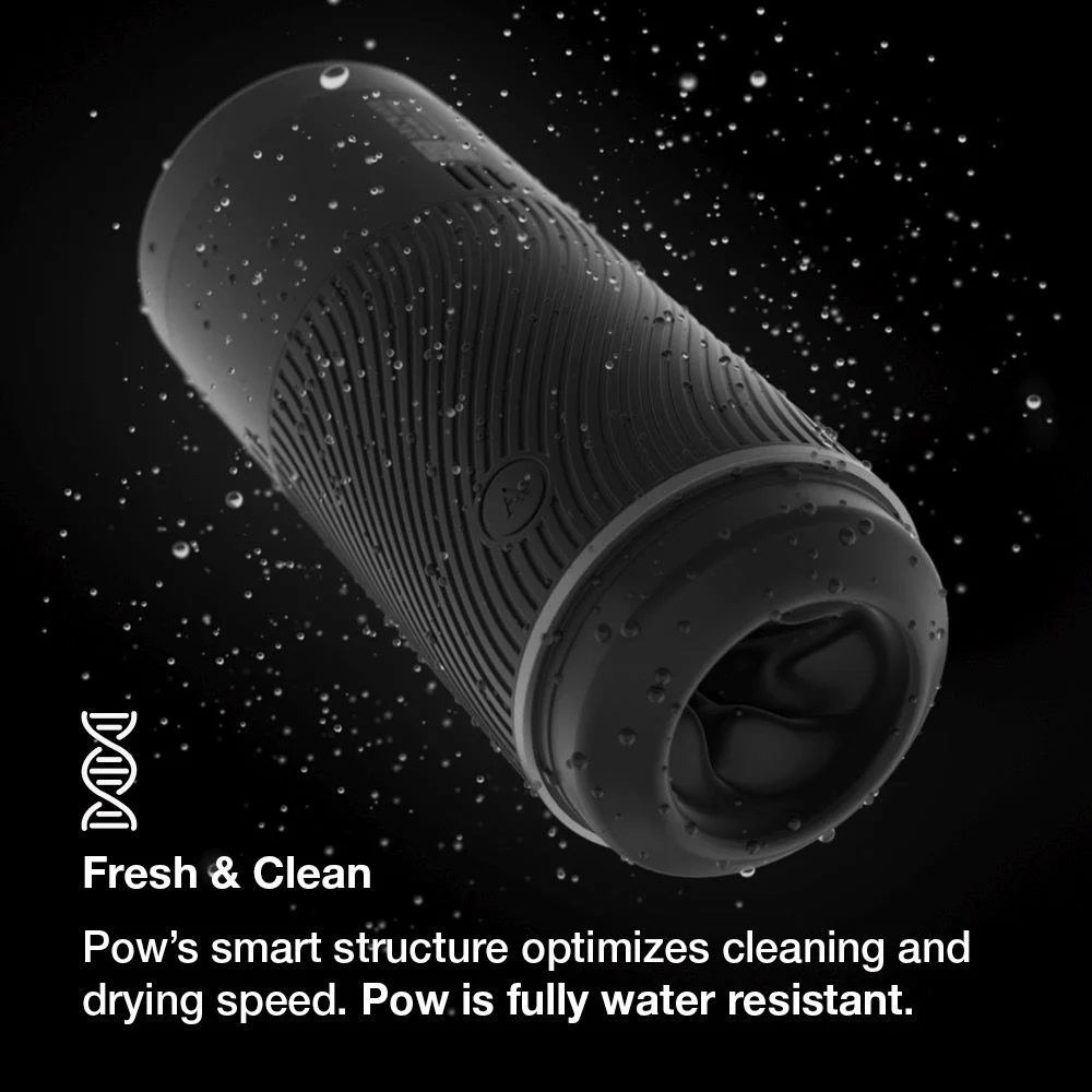Premium manual stroker with suction control and a smooth sil... Arcwave - Pow Shake IT Up Stroker - Black photo-6