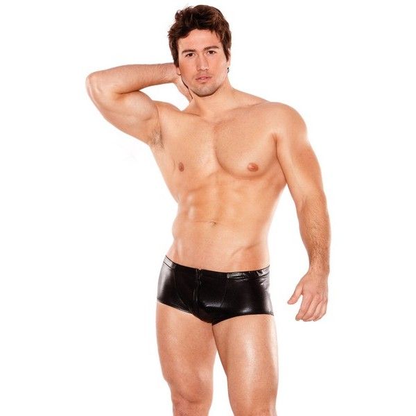 Allure - Wetlook Shorts - Black photo