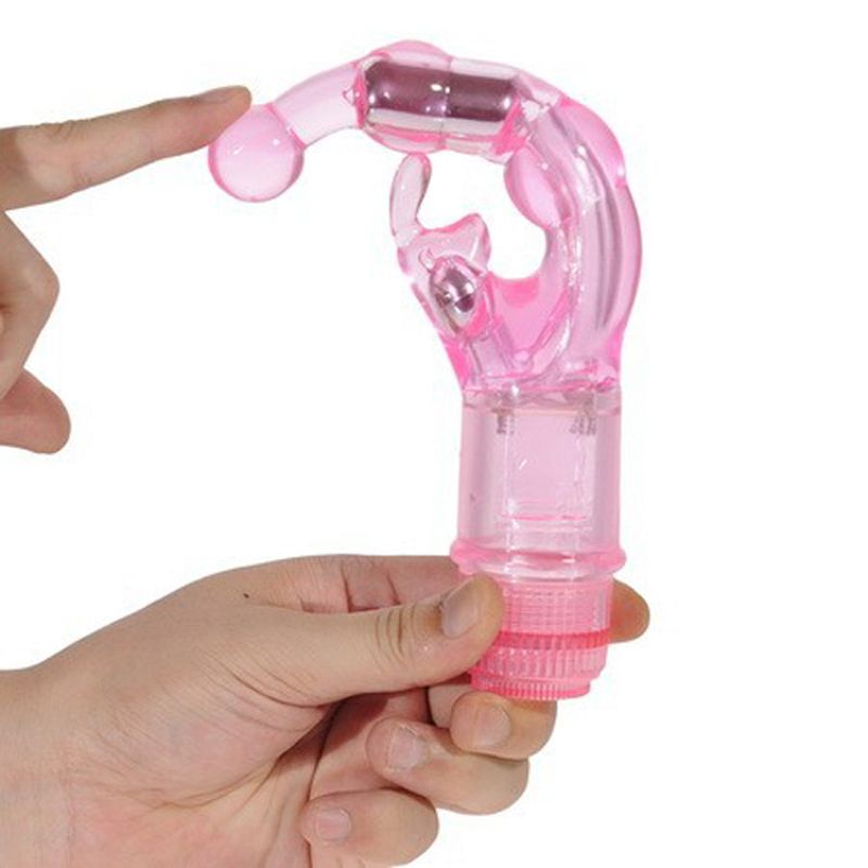 Use your waterproof Naughty Rabbit Vibrator in the tub, show... Aphrodisia - Naughty Rabbit Crystal Stimulator Vibe - Pink photo-13