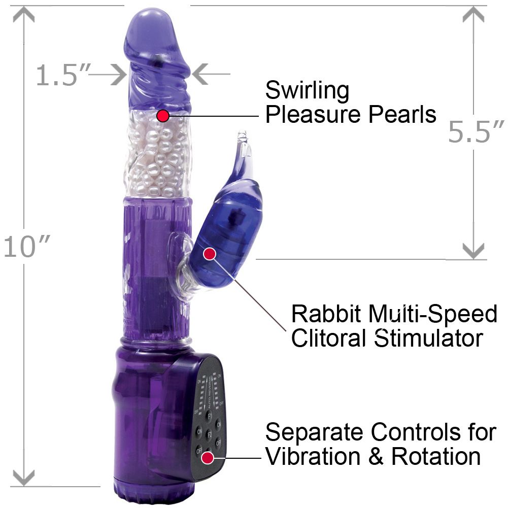 You can take your multi-function 5 iVibe Rabbit anywhere. An... Doc Johnson - I Vibe Rabbit - Grape photo-4