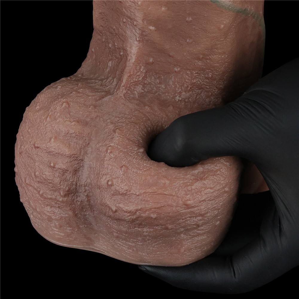 Built to deliver the most lifelike satisfaction, Love Toy Du... Lovetoy - 13" XXL Dual Layered Cock - Brown photo-4
