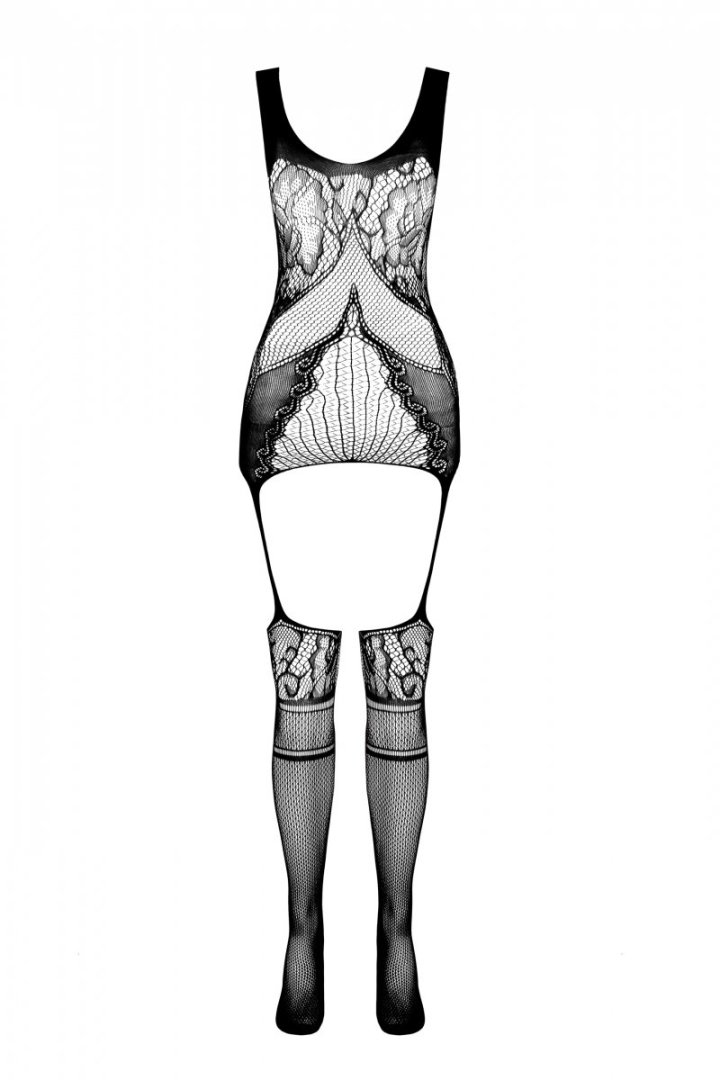 Sexy bodystocking that perfectly fits the figure and emphasi... Casmir - Bodystocking CA009 - Black photo-5
