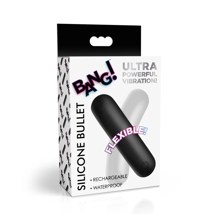 Say hello to the Flexible Silicone Bullet, the vibrator that... Bang! - Flexible Bullet - Black photo-5