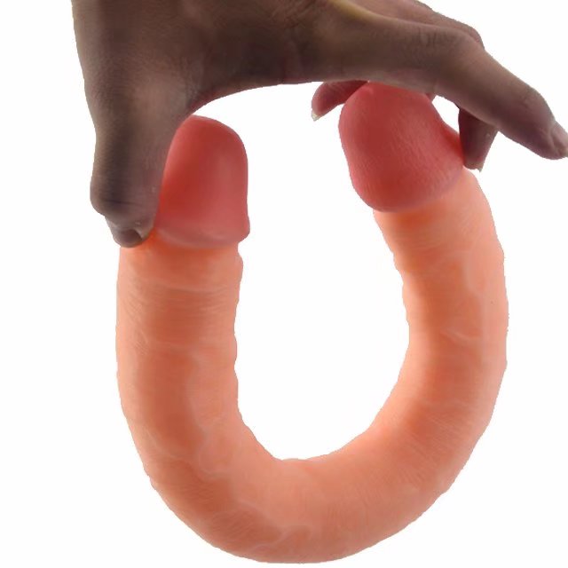 Dual head double dildo super long big massage tool, environm... FAAK - Double Dildo - Skin photo-10
