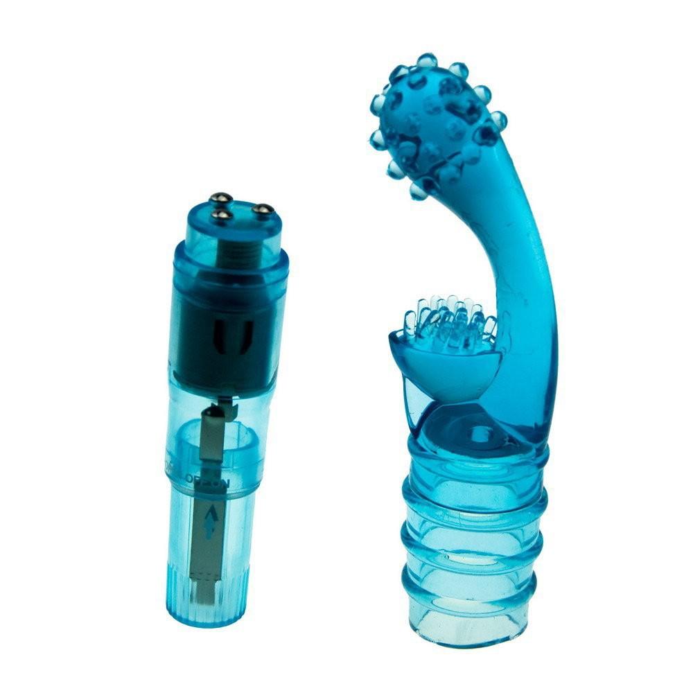 The female g spot vibrator is of phallus-like shape and espe... Aphrodisia - Corolla G Spot Massager - Blue photo-2
