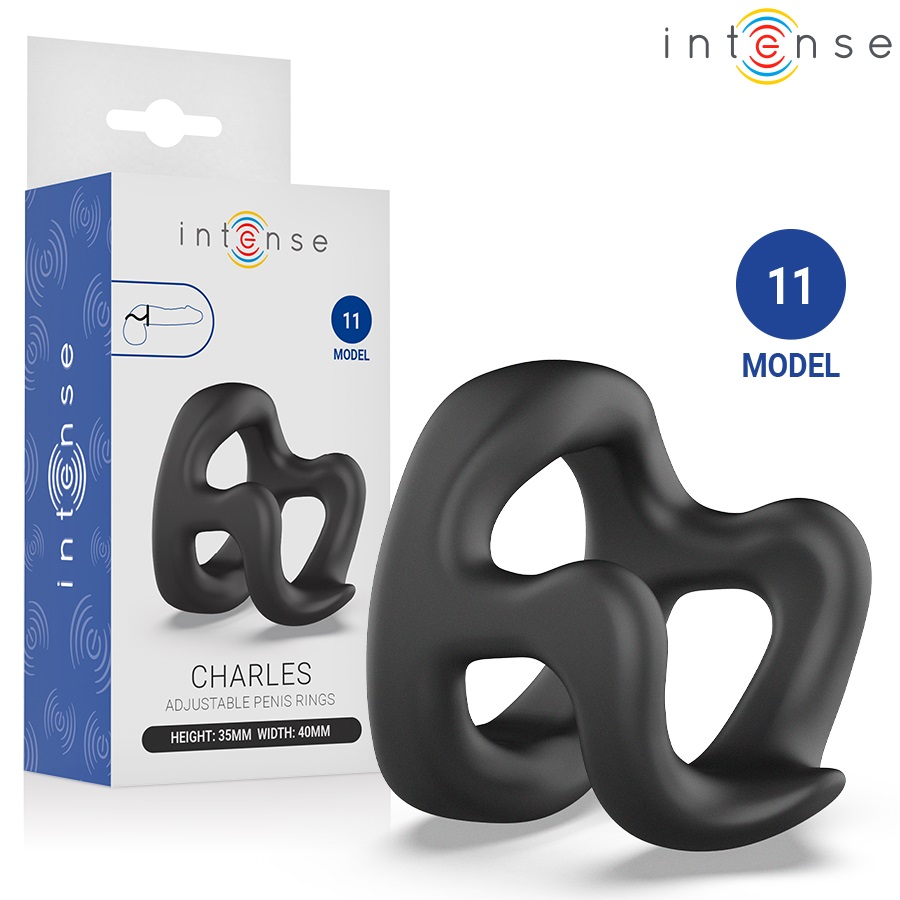 Intense - Charles 阴茎环 - 黑色 照片-6