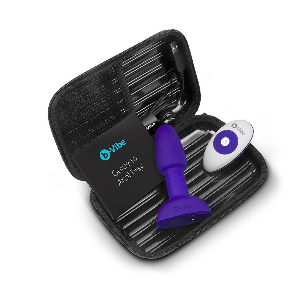 A petite version of our best selling Rimming Plug, incorpora... B-Vibe - Rimming Petite - Purple photo-7