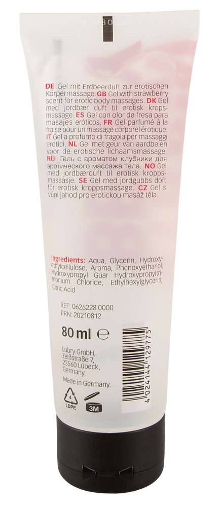 Just Play - Strawberry Massage Gel - 80ml photo-3