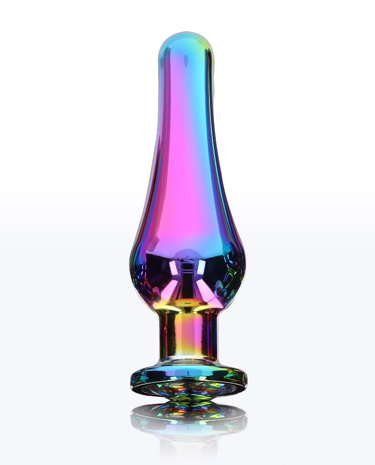 Introduce a glamorous twist to your anal adventures with the... ToyJoy - Twilight Bum Bijou Plug M - Rainbow photo-2